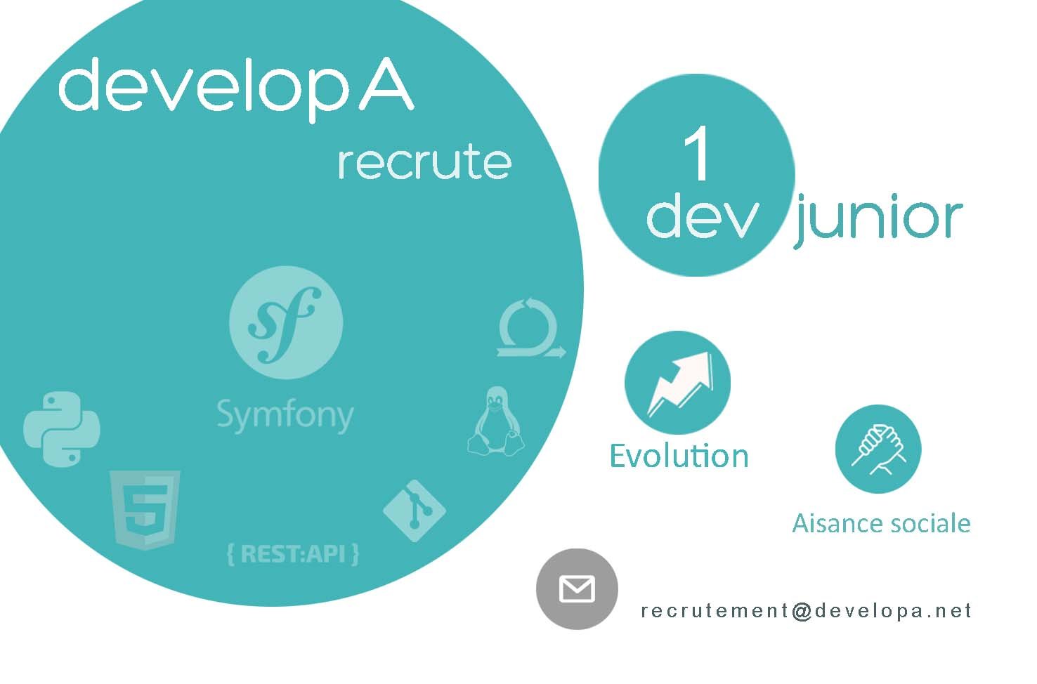 DevelopA recrute un devéloppeur Web Junior.